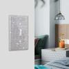 Bathroom Switch Plate Elegant Single Toggle Light Switch Plates for Home Office Decor Set of 2 Decorative Outlet Covers for Room
