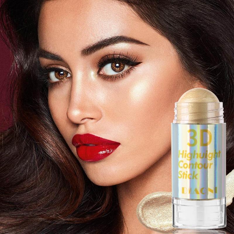 6 kolorów 3D Face Brighten Highlighter Bar Cosmetic Face Contour Bronzer Shimmer Highlighter Stick Concealer Cream Makeup Tool