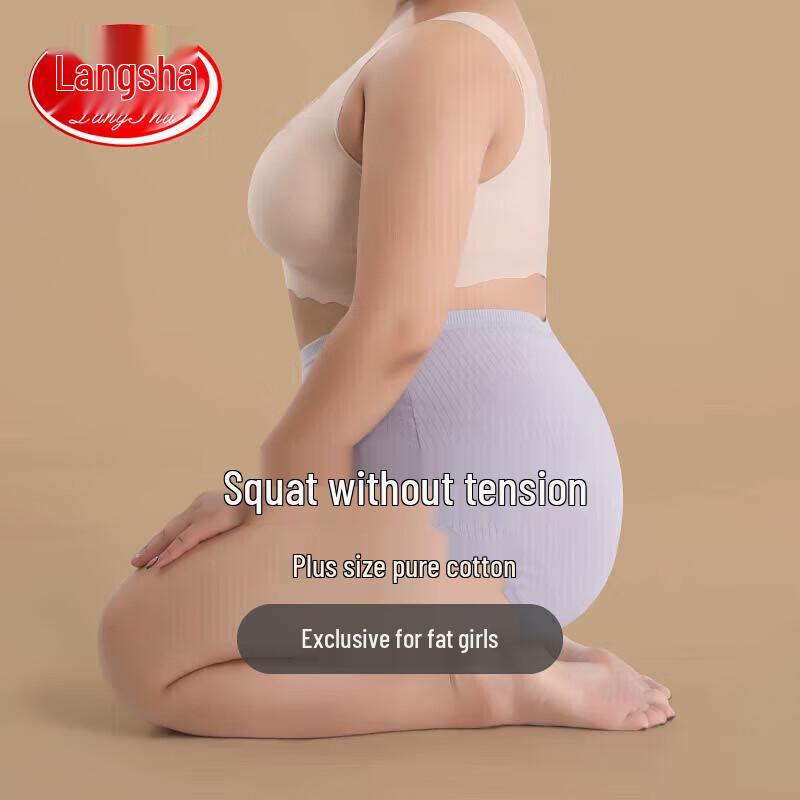 

Женские хлопковые антибактериальные трусики большого размера с высокой посадкой (3-Pack) 4XL