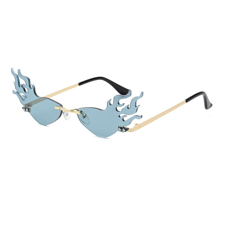 Sunglasses Female Flame Exaggerated Shape Cool Sunglasses Female Tide Ball Funny Little Fish Glasses