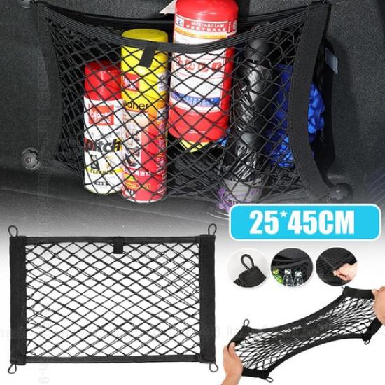 1X Car Storage Mesh Pocket Organizer Cargo Net Bag For Auto Trunk Seat Side Door