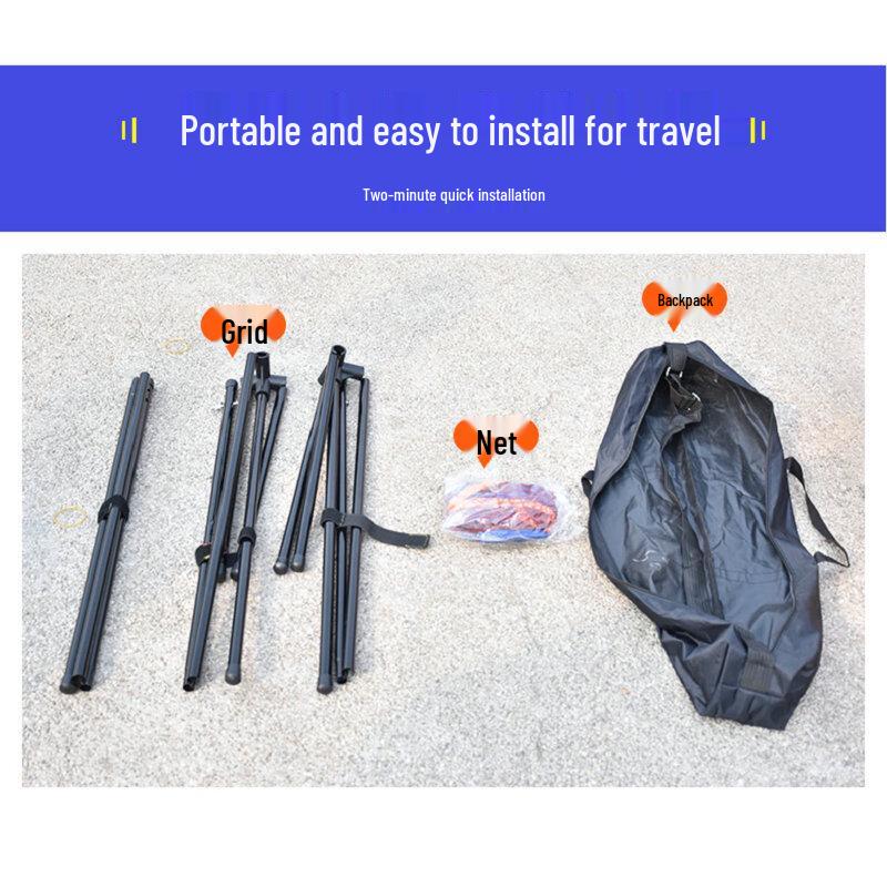 WEZHO Portable Folding Badminton Net Set