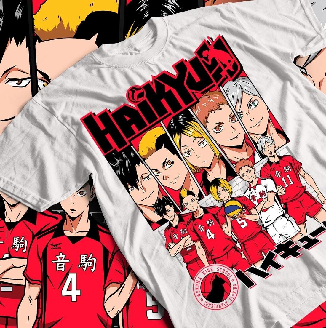 Футболка Haikyuu Волейбол Куроо Тэцуро Козуме Кенма Аниме Футболка Все Размеры XL