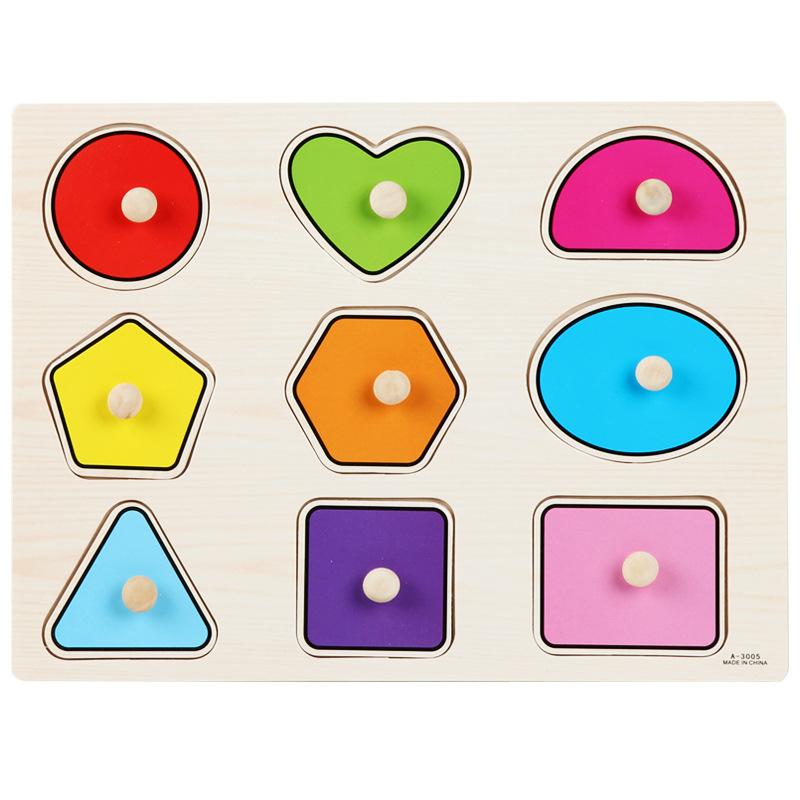 Montessori Wooden Puzzle - Animal Shape Matching Board for Fine Motor Skills, Early Learning Toy for Toddlers 1-3 Years Old.