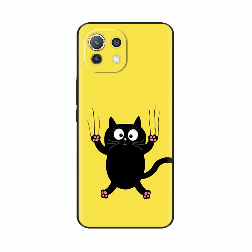 For Xiaomi Mi 11 Lite 5G NE Case Painted Soft Silicon Phone Back Cover For Xiomi Mi 11 Lite Case Mi 11 Lite Mi11 11i Shell Cover