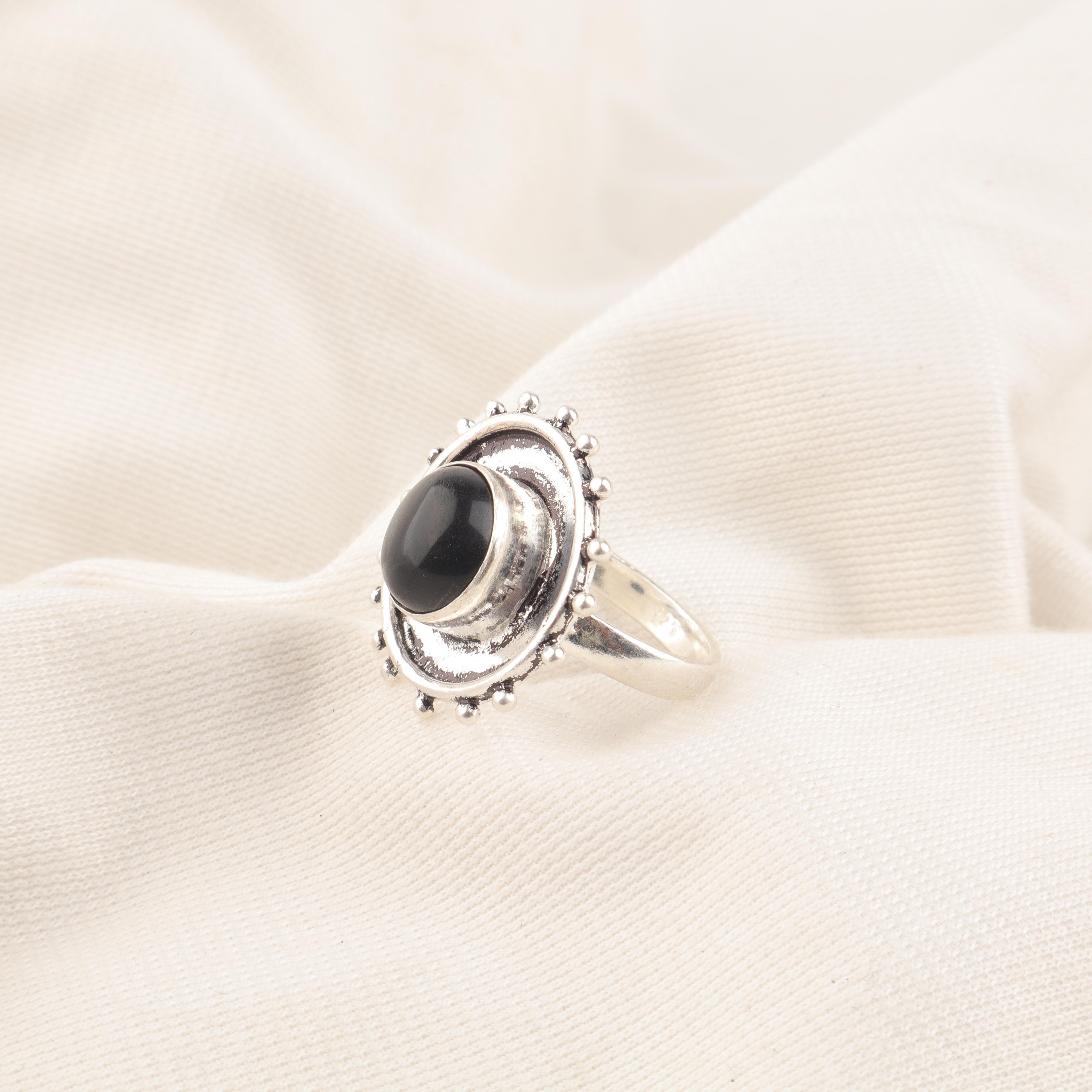 

Украшения из драгоценных камней черного турмалина, кольцо из стерлингового серебра 925 пробы, ручной работы, великолепное серебряное кольцо для подарка на День благодарения 12 чёрный