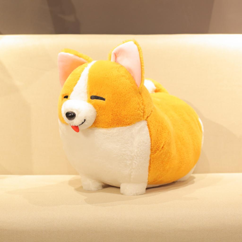

Corgi Legged Short Plush Toy Cute Cartoon Holiday Girls Kids Birthday Doll Gift Squint Eyes,38*28cm