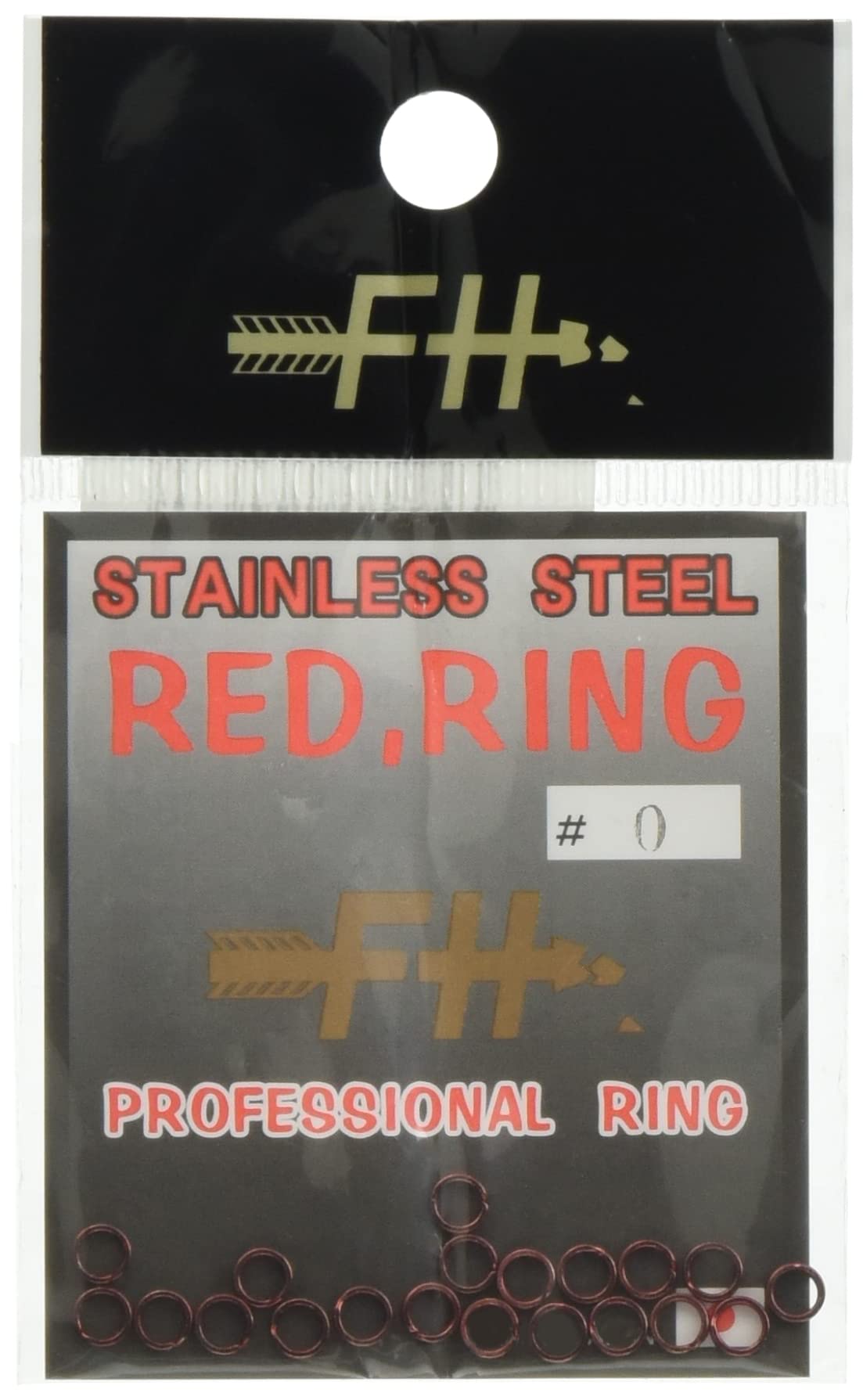 Field Hunter Stainless Steel Split Ring Red #0 красный