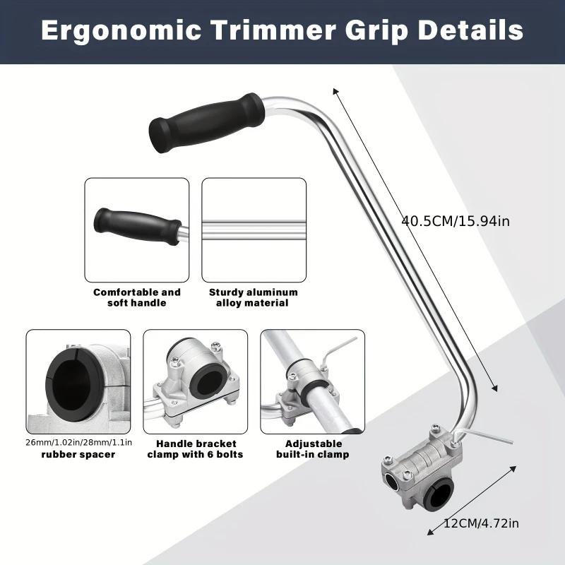 1PC Trimmer Handle, Ergonomic Trimmer Grip, Weeder Trimmer Handle, Lawn Care Trimmer Handle for Weed Whacker