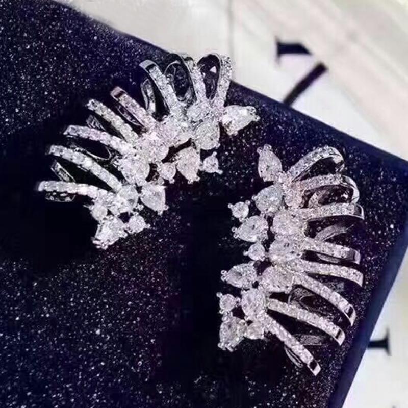 Black Swan full diamond earrings personalized earrings sweet temperament women girls