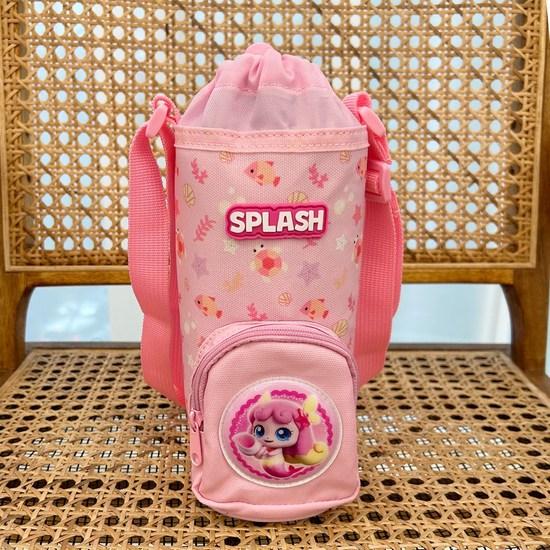 Haute Anjou Girls' Catch Tiniping Fondant Ping Eve Pocket Water Bottle Bag, Pink (Fondant Ping), 1 piece, a popular character in Korea