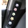 1/2pcs Cute Crystal Flower Car Seat Belt Shoulder Cover Car Safety Belt Cover Safety Anti-stranglehold Car Interior Accessories