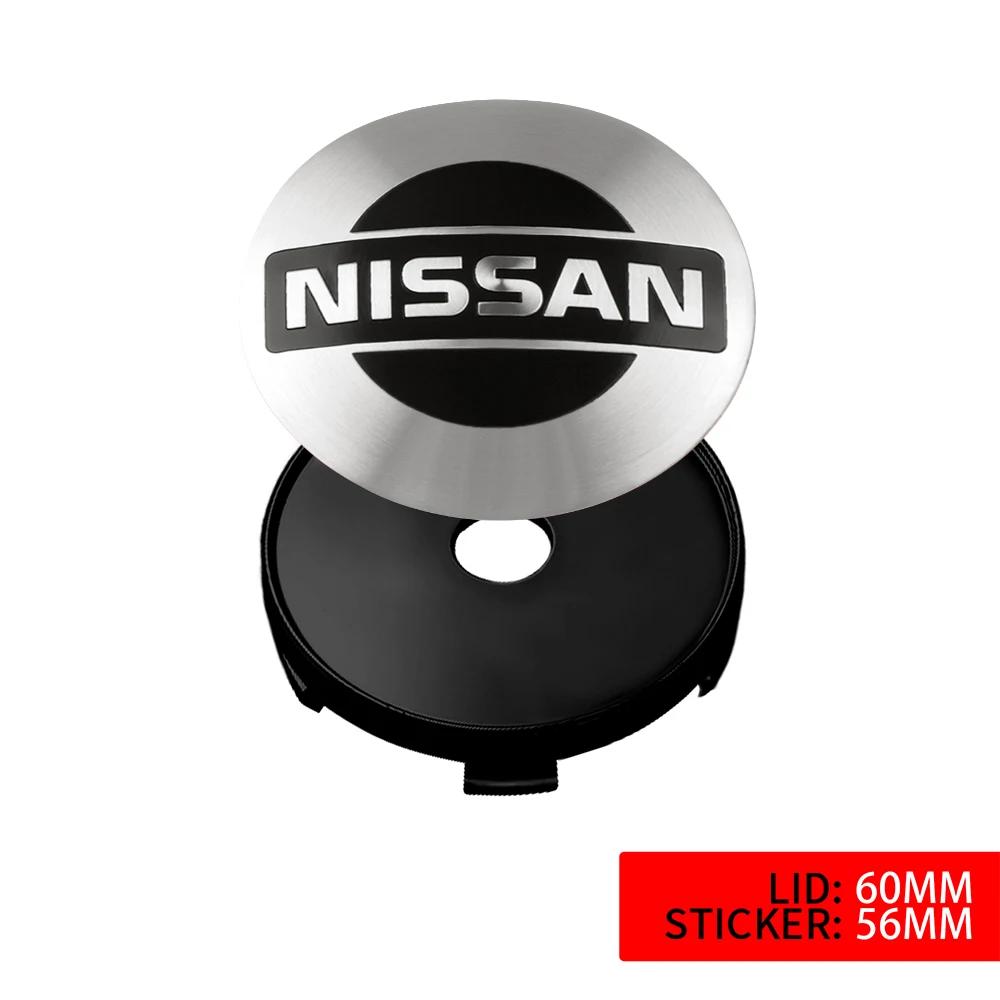 Für Nissan ArR44 Stück 54/56/60mm Auto Radnabenabdeckung Felgenabdeckung Emblem Aufkleber für Nissan Qashqai J11 J10 Juke Leaf NOTE X-trail T32 Tiida