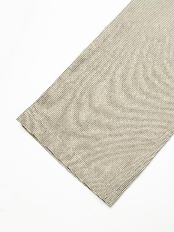 UCLA Unisex Corduroy Full Elastic Wide Pants [Beige](Uzalp82_25)