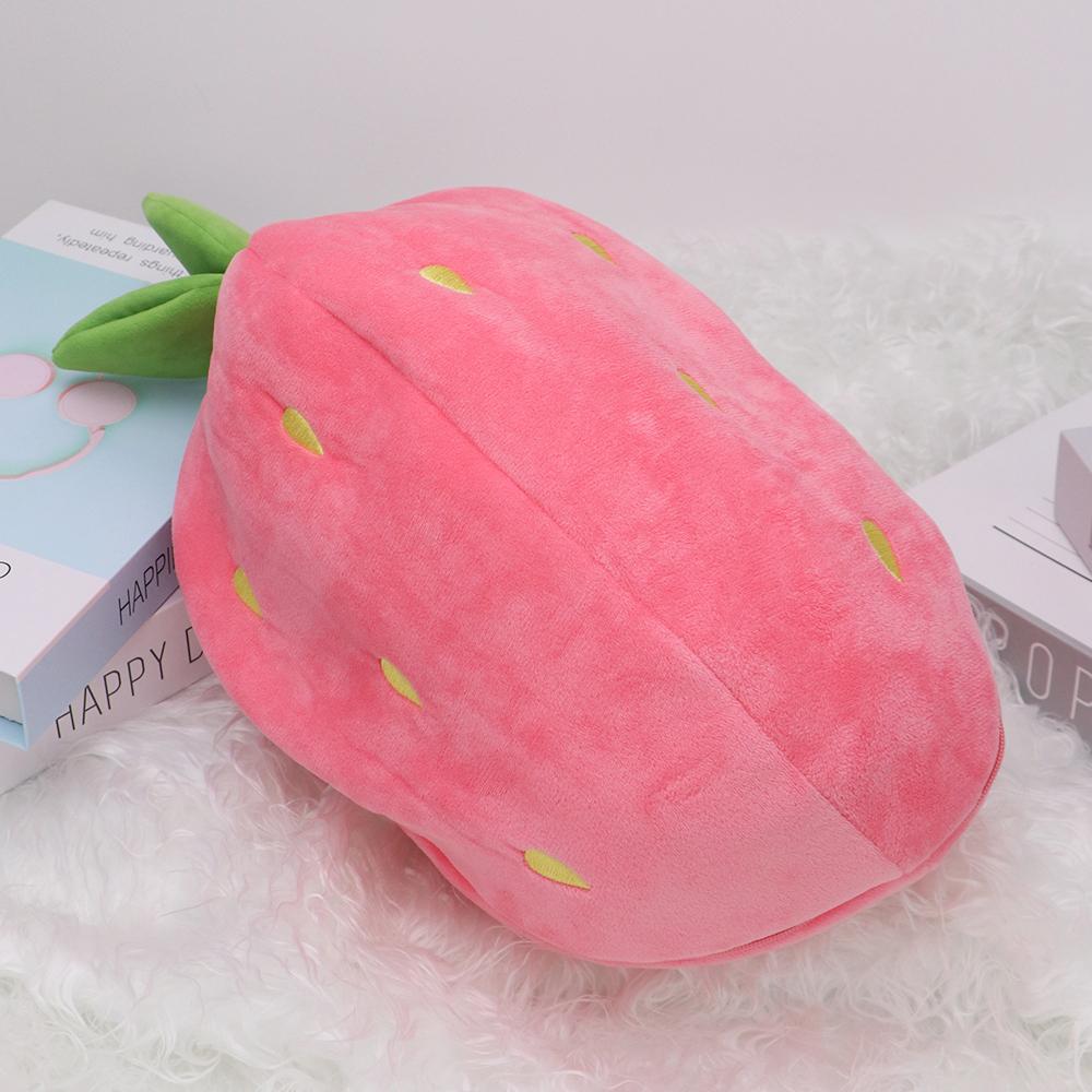 25 cm căpșuni morcov iepure jucărie de pluș umplută pungă creativă în fructe Transformă bebeluș iepuraș păpușă de pluș pentru copil