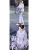 2025 Winter Women's Chic Furry-Trim Chinese Style Jacket & Skirt Set