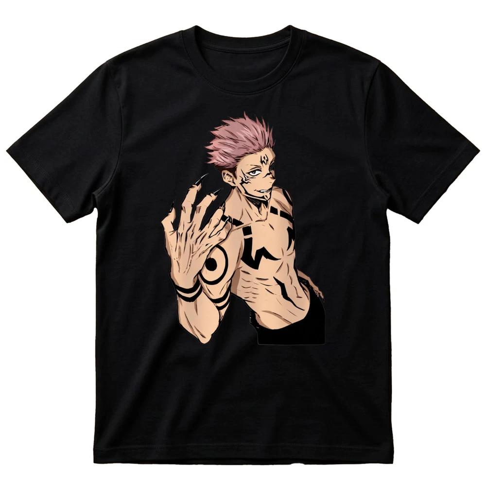 Sukuna Jujutsu Kaisen TShirt Anime Unisexga JJK Graphic Print Tee Gift Unisex Top S
