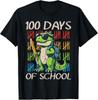 Days Of School Trex Dino 100th Day Design Funny Unisex T-Shirt