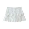 European and American French women's lace short-sleeved shirt bow skirt two-piece set