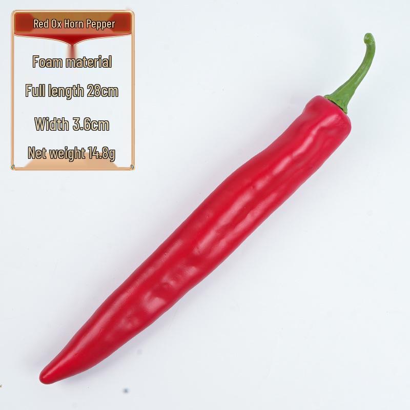 Blue & Red Fake Pepper Display Model for Photography & Early Education