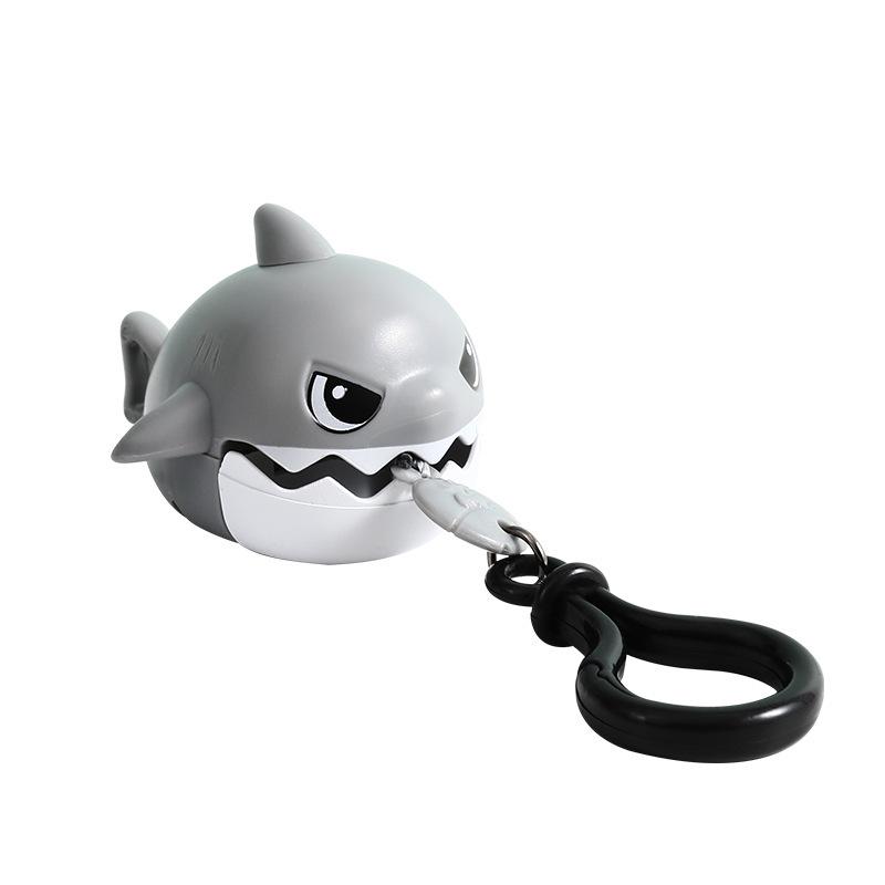 Cartoon Shark Bite Teeth Keychain - Cute Stress Relief Toy Backpack Pendant