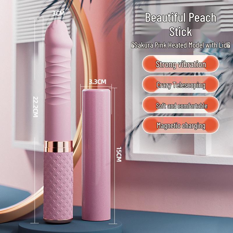 Women's Vibrating Massage Wand with Telescopic Motion and Stimulating Functions