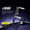 with Built-in Phone Stand Fast Charging Cord 240w Sideways Phone Charger  for Smartphones Tablets