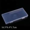 New Stationery Stickers Plastic Storage Box Organizer Transparent Desktop Storage Container Plastic Art Tool Case for Craft