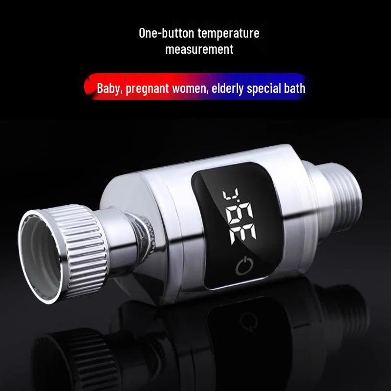 Shower Thermometer Faucet with Temperature Display for Infants, Children, Elderly, and Pregnant Women