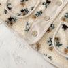 Korean Style Floral Baby Girl Cardigan Coat - 2025 Winter Collection