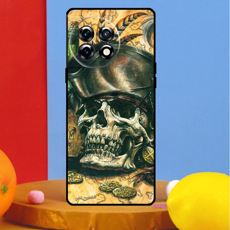 Pirate Skull Cover For OnePlus 13 13R 12 12R 11 10 Pro 8T 10T OnePlus Nord CE 3 2 4 Lite N30 N20 N10 Case