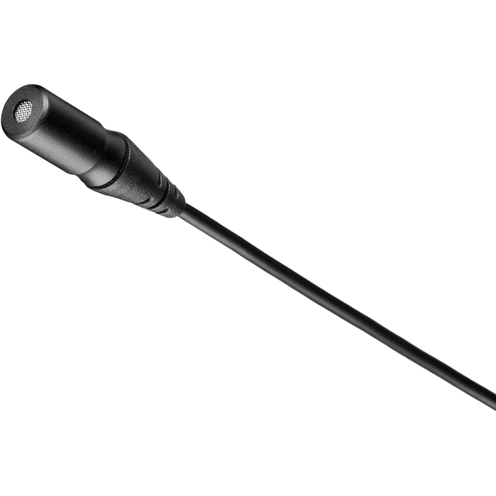 Audio-Technica ATR3700 Camera Lavalier Microphone, Wired, for Streaming, Video Recording, Vlogging, Camera, AUX, External, Mono, 3.5mm Mini Plug, Plug