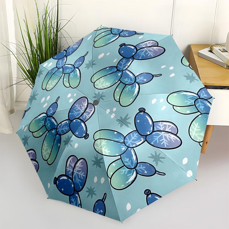 

1pc Balloon Dogs Automatic Opening/Closing Folding Umbrella with 8 Ribs,Windproof Portable Sunshade Umbrella Holiday gift yy260401094