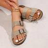Fashion New Flat Slippers for Women Cork Slippers Fashion Summer Sandals Luxury Shoes Slip on Women's Sandals Size 36-41 Zapatos Mujer