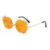 SHAUNA Fashion Rimless Sun Moon Sunglasses Women Candy Colors Smiling Face Gradient Shades Men UV400