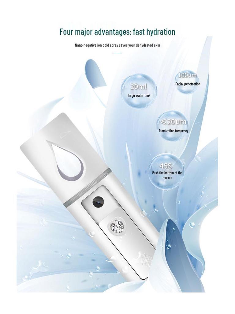 Portable USB Rechargeable Handheld Mist Sprayer & Humidifier