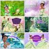 BEPAN A Princesa e o Sapo Tiana Banner de Princesa Fundo Personalizável Festa de Aniversário de Meninas Chá de Bebê Batizado Fundo