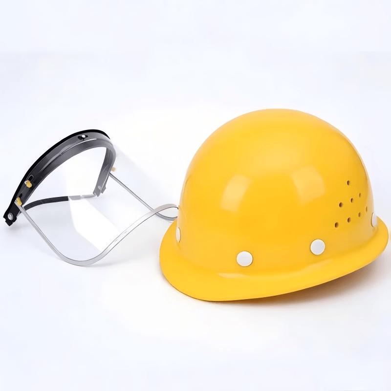 SHENGLI Yellow Fiberglass Safety Helmet Set with BGXZ36 Face Shield