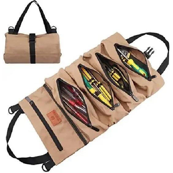 Multi-Purpose Tool Bag High Quality Professional Multi Pocket Hardware Tools Pouch Roll UP Portable Small Tools Organizer Bag