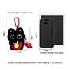 Cute Black Cat Keychain Pendant Backpack Hanging Plush Doll Kitty Cell Phone Charm Bag Keychain Halloween Pendant Keyring Decor