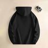 Unisex Fashion Casual Long Sleeved Round Neck Loose Plush Pullover With Rope Hoodie