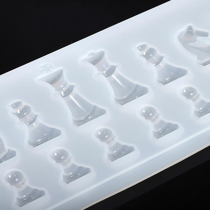 Internationale Schachform Silikonform DIY Ton UV Epoxidharzform Anhängerformen für Schmuck DIY