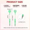 PATIKIL 10pcs Bead Pens Retractable Badge Reel Bead Pens Bulk Beads Ballpoint Pens Black Ink DIY Making Worker Waitress Writing Instrument Mint Green