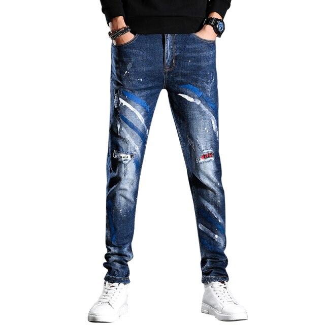 Fashion Ripped Jeans High 