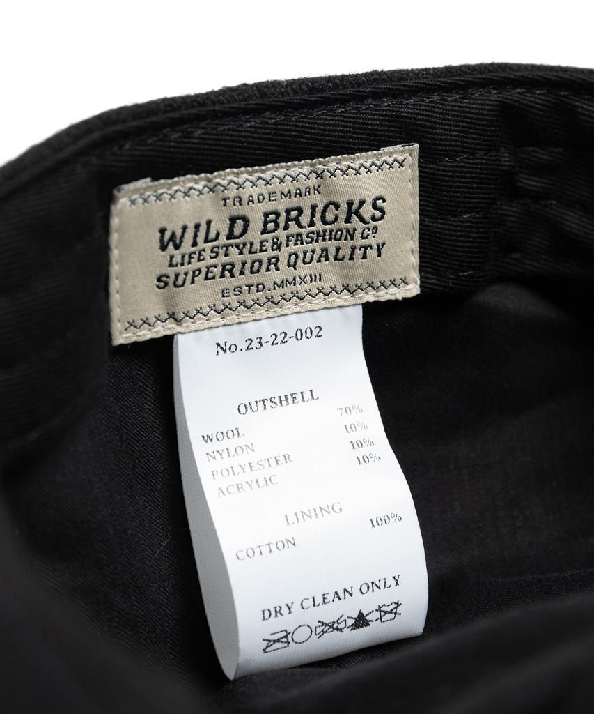 Waildeubeuligseu Melton Wool Hunting Cap (Black)