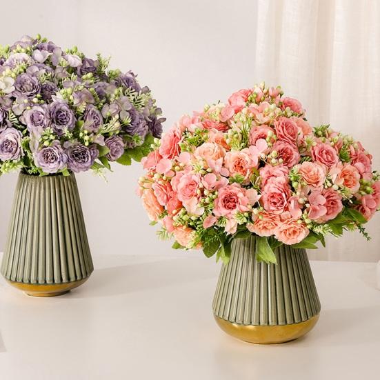 Umělá pivoňka Užitečná Snadná na údržbu Umělá nemocná látka Umělá pivoňka 5 vidliček Simulační pivoňka Svatba Dekorace