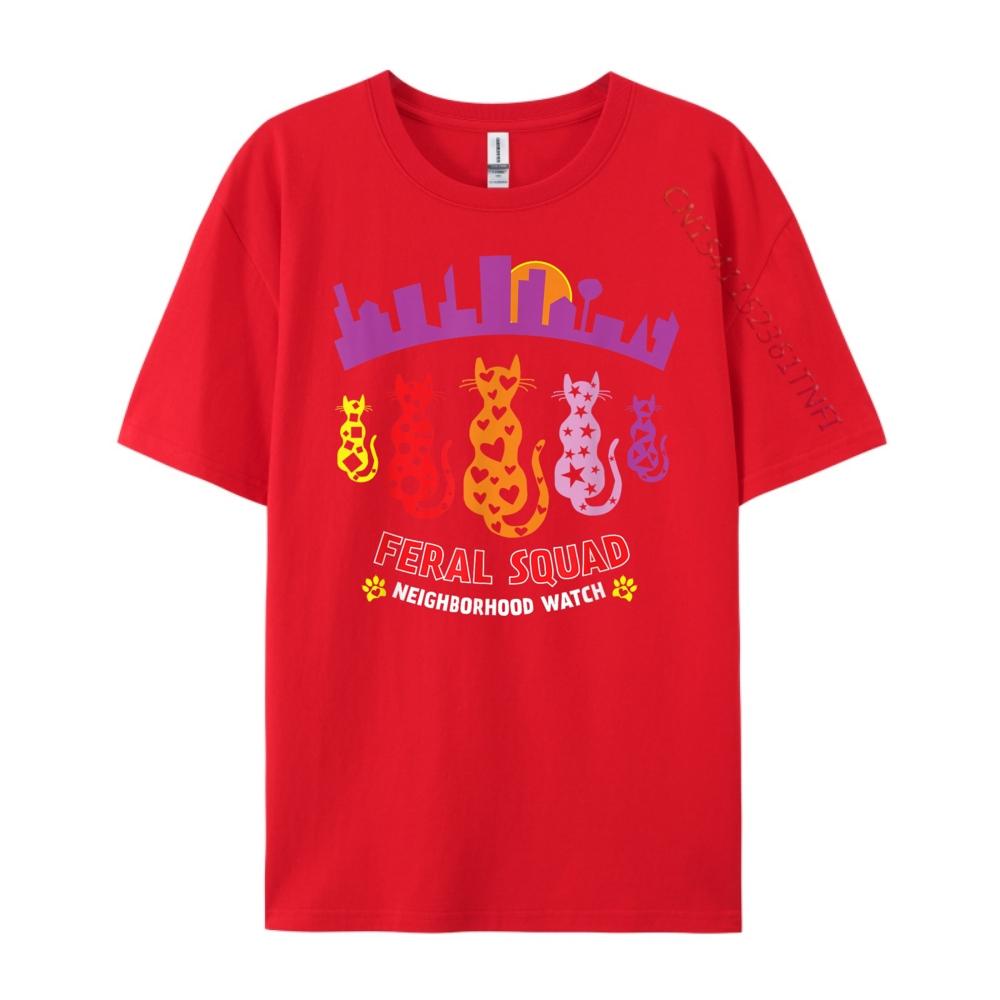 

Feral Cats Squad Cat Rescue Tnr Cat Lady Cat Mom Oversized T Shirt Men Streetwear Normal S