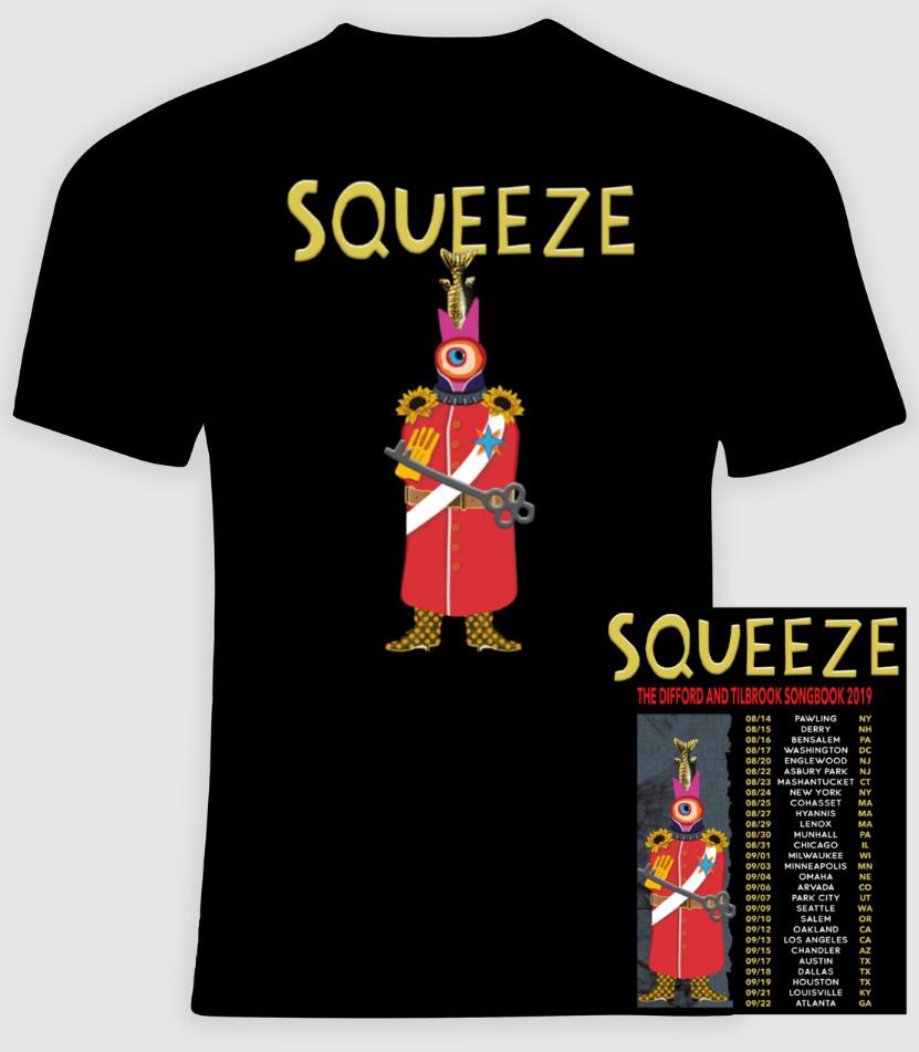 2019 Squeeze Concert Shirt | Vintage-Style Tour Tee | British Pop Rock