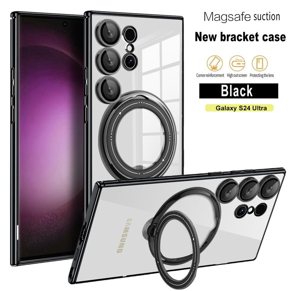 

Яркий щит Вращающийся магнитный держатель на присоске Подходит для чехла для мобильного телефона Samsung S24 Ultra Полностью закрывающий объектив A05S Противоударный защитный чехол Samsung A13 4G
