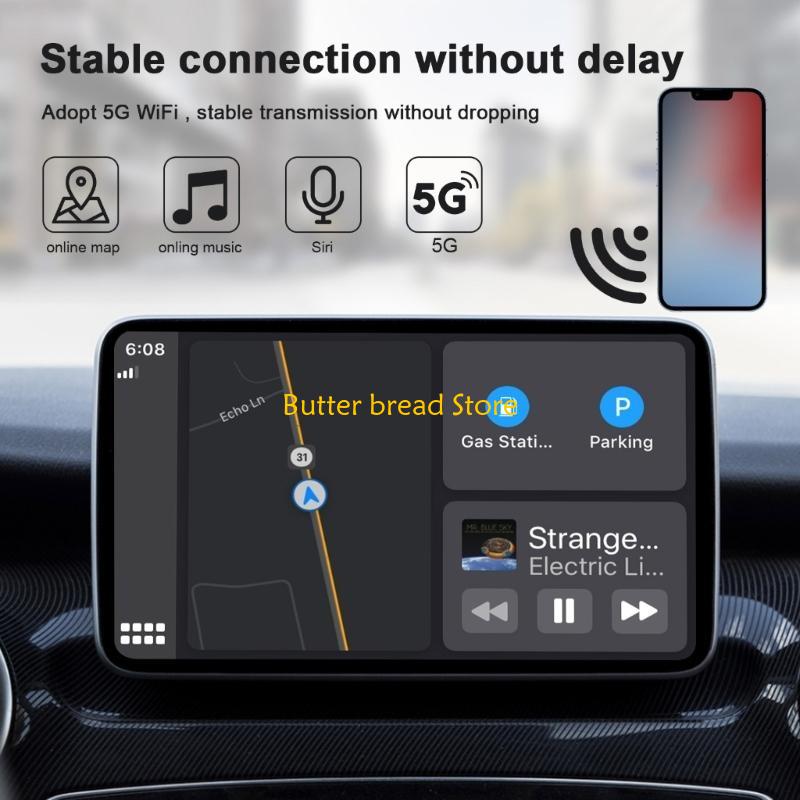 W89C Wireless CarPlay Adapter USB for Factory CarPlay Car,Wireless CarPlay Dongle Convert to Wireless CarPlay
